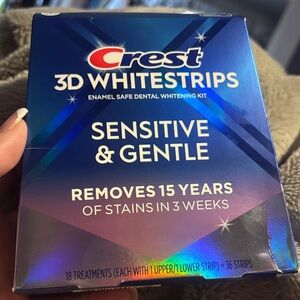 Crest 3D Whitestrips Sensitive & Gentle — Blue Packaging
